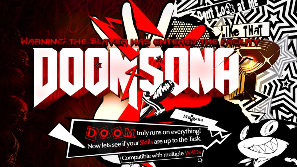 DOOMSona promotional cover published on the creator’s GameBanana page